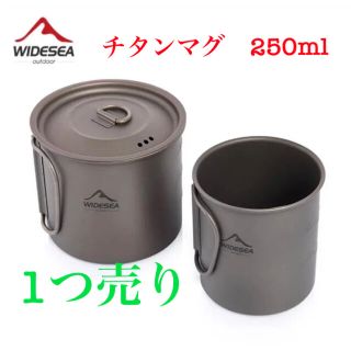 スノーピーク(Snow Peak)の【送料無料】1個売り チタン マグカップ アウトドア キャンプ  登山 釣り(食器)