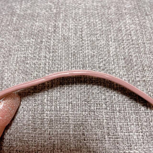 【最終価格】miumiu マドラスレザーブレスレット ピンク - 5