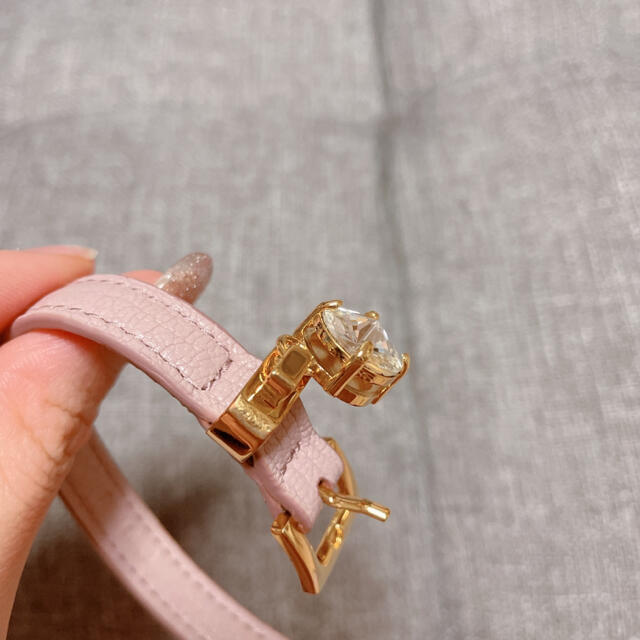 【最終価格】miumiu マドラスレザーブレスレット ピンク - 8