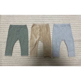 ユニクロ(UNIQLO)のユニクロ　ベビーレギンス 10分丈３点セット　UNIQLO 80cm(パンツ)