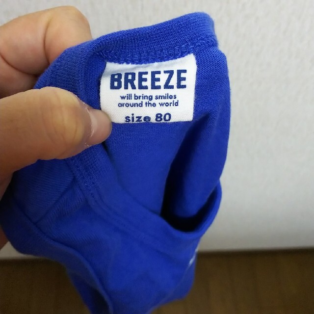 BREEZE(ブリーズ)のBREEZE 男児 ﾀﾝｸﾄｯﾌﾟ ﾌﾞﾙﾄﾞｯｸ柄 青色 80㎝ キッズ/ベビー/マタニティのベビー服(~85cm)(タンクトップ/キャミソール)の商品写真