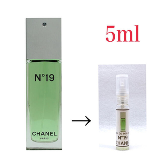 シャネル(CHANEL)のCHANEL シャネル N°19 オードゥ トワレット EDT 5ml 天香香水(香水(女性用))
