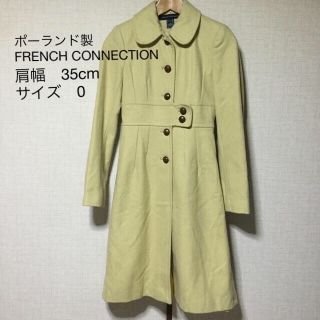 フレンチコネクション(FRENCH CONNECTION)の*値下げ FRENCH CONNECTION ポーランド製 カシミア混 コート(ロングコート)