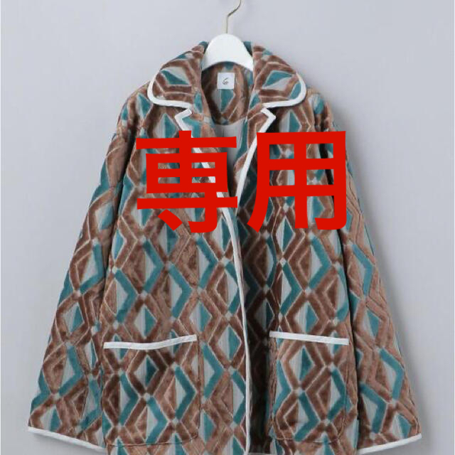 6(ROKU)DIAMOND MOTIF CUT PILE JACKET