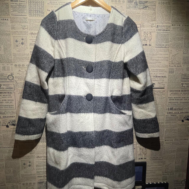 favori ファヴォリ ノーカラーコート size M