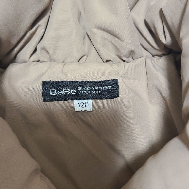 BeBe(ベベ)のBeBe べべ アウター コート 中綿 120 キッズ/ベビー/マタニティのキッズ服女の子用(90cm~)(ジャケット/上着)の商品写真