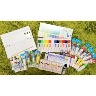 ペンテル(ぺんてる)のちゃたろう様専用Pentel・サクラ・ニッカー 水彩絵の具セット 53本　セット(絵の具/ポスターカラー)