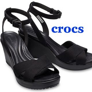 クロックス(crocs)の【未使用タグ付き】クロックス　ウェッジサンダル(サンダル)