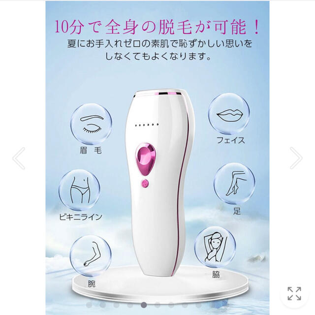 新品未開封！脱毛器　全身用 スマホ/家電/カメラの美容/健康(ボディケア/エステ)の商品写真