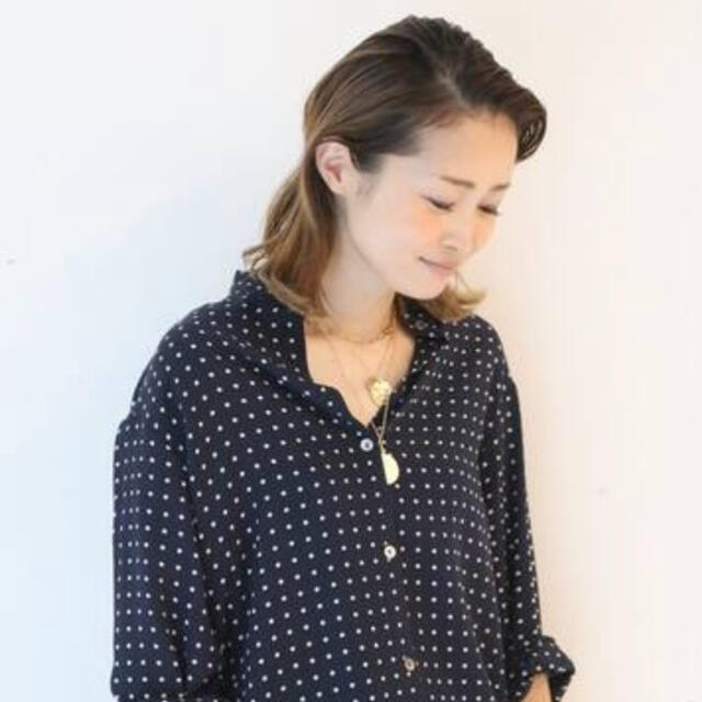 Deuxieme Classe BINDA Silk ドットプリントシャツ☆新品 - シャツ