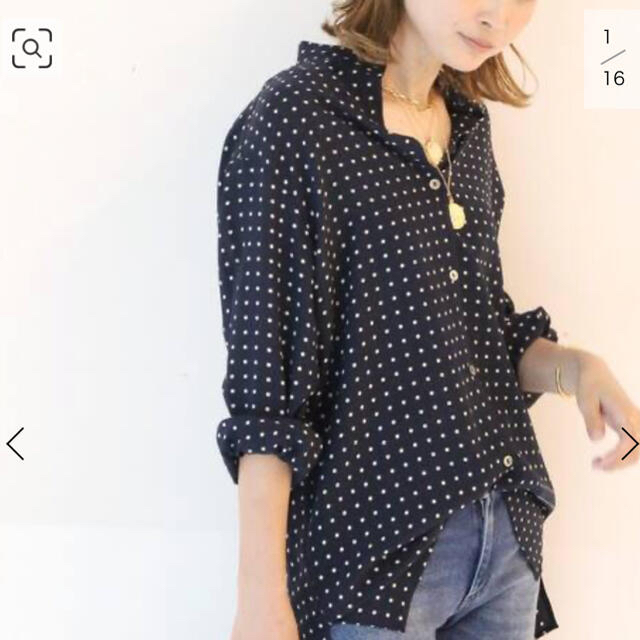 L'Appartement DEUXIEME CLASSE(アパルトモンドゥーズィエムクラス)のDeuxieme Classe BINDA Silk ドットプリントシャツ☆新品 メンズのトップス(シャツ)の商品写真