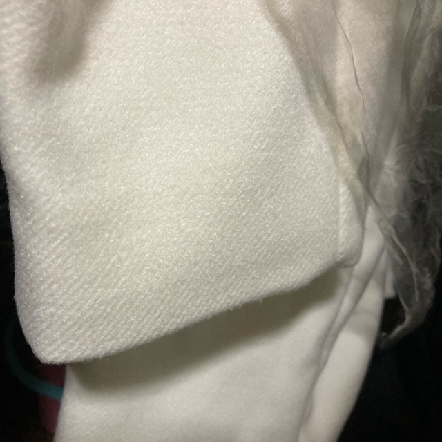 rienda(リエンダ)の新品、未使用品　リエンダ　オーバーコート　ホワイト レディースのジャケット/アウター(ダッフルコート)の商品写真