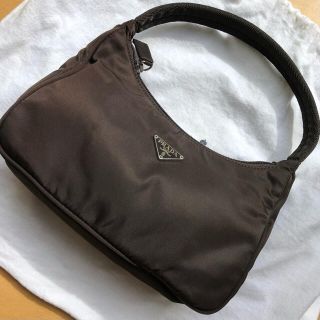 プラダ(PRADA)の新品未使用プラダ　アクセサリーポーチ ミニバッグ　ブラウン（MORO)(ハンドバッグ)