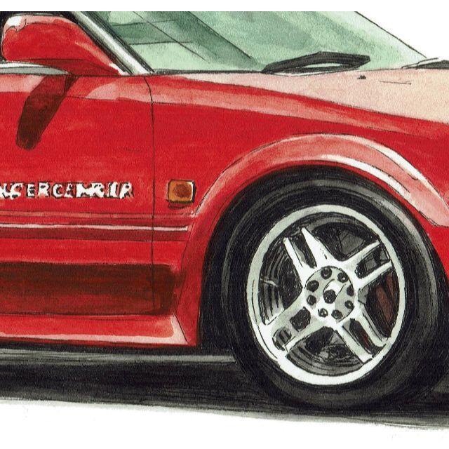 NC-929 MR2 1.6/2.0GT-S限定版画直筆サイン額装●作家平右ヱ門