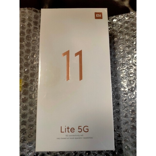 新品未開封品 Xiaomi Mi 11 Lite 5G Black 送料無料