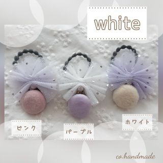 くるみボタンとミニチュールヘアゴム♡お揃い♡プチギフト♡プリンセス♡ハンドメイド(ファッション雑貨)