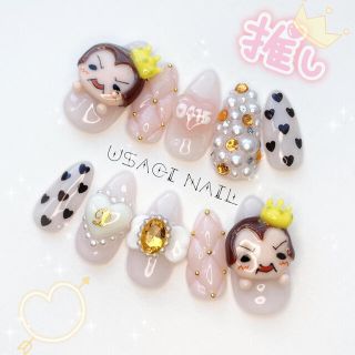 お客様オーダー例 推しネイル✧*。の通販 by usagi nail@3Dキャラ お客様オーダー例 推しネイル✧*。の通販 by usagi nail@3Dキャラ