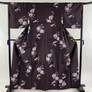 小紋 美品 優品 163.5cm 66cm 化繊 【中古】(着物)