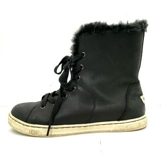 アグ(UGG)のアグ ショートブーツ 24 レディース 黒(ブーツ)