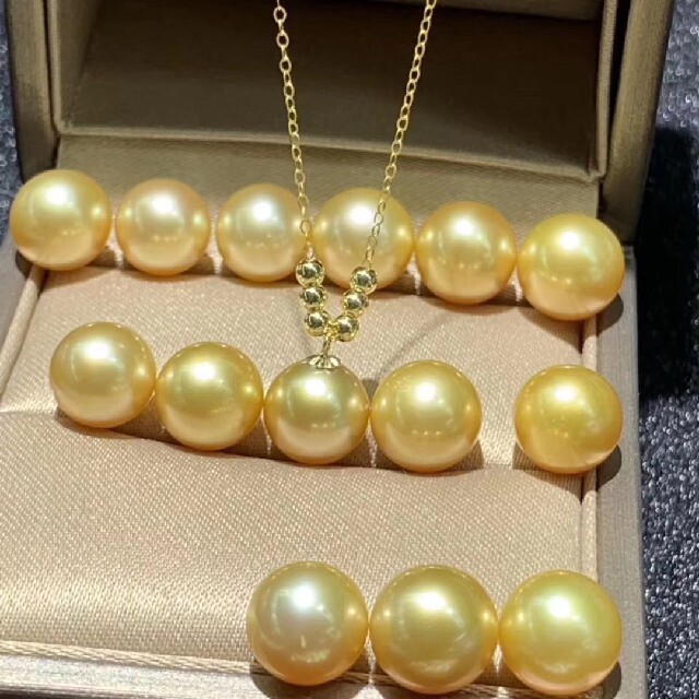 高級】天然南洋真珠 ネックレス9-10mm k18 超人気高品質 14364円