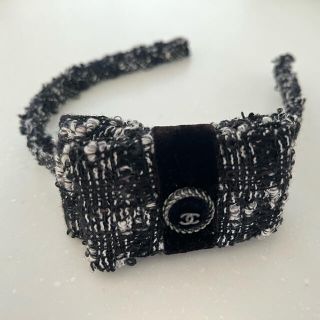 【新品未使用】CHANEL ツイードリボンカチューシャ