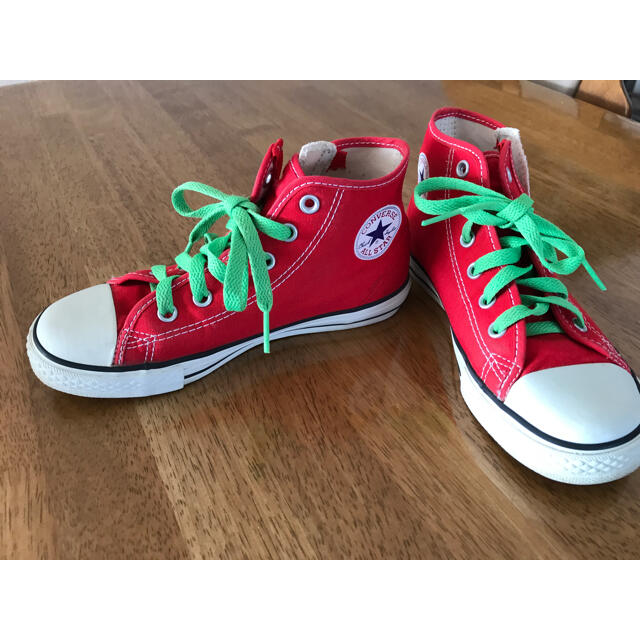 CONVERSE(コンバース)のスニーカー　コンバース　赤　21センチ キッズ/ベビー/マタニティのキッズ靴/シューズ(15cm~)(スニーカー)の商品写真