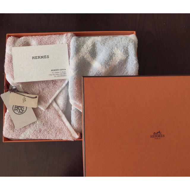 Hermes(エルメス)のHERMES エルメス♡ハンドタオルセット♡新品 レディースのファッション小物(ハンカチ)の商品写真