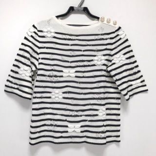 シャネル(CHANEL)のシャネル 七分袖セーター サイズ34 S美品 (ニット/セーター)