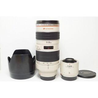 キヤノン(Canon)の人気の白レンズ EF 70-200mm F2.8 L USM ＆ エクステンダー(レンズ(ズーム))