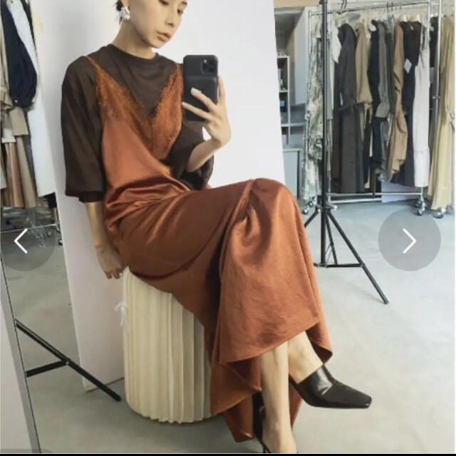上品】【上品】アメリ LAYERED CAMI FLARE DRESS 美品 ロング
