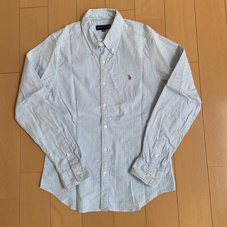 ラルフローレン(Ralph Lauren)のラルフローレン　ストライプ　ボタンダウンシャツ　160(ブラウス)