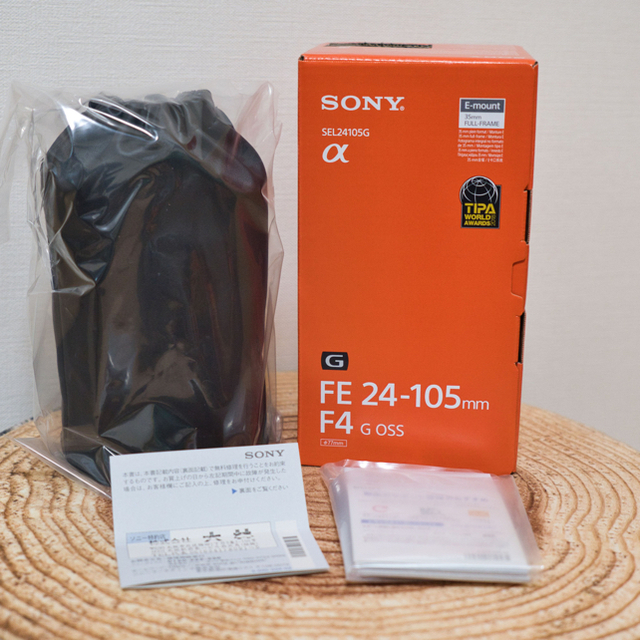 SONY(ソニー)の【未使用】SONY FE 24-105mm F4 G OSS SEL24105G スマホ/家電/カメラのカメラ(レンズ(ズーム))の商品写真