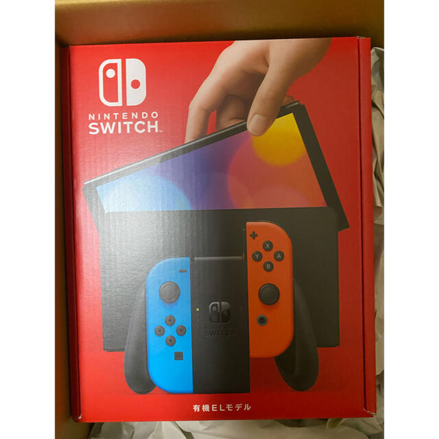 Nintendo Switch (有機ELモデル) ネオンブルー・ネオンレッド - 携帯用