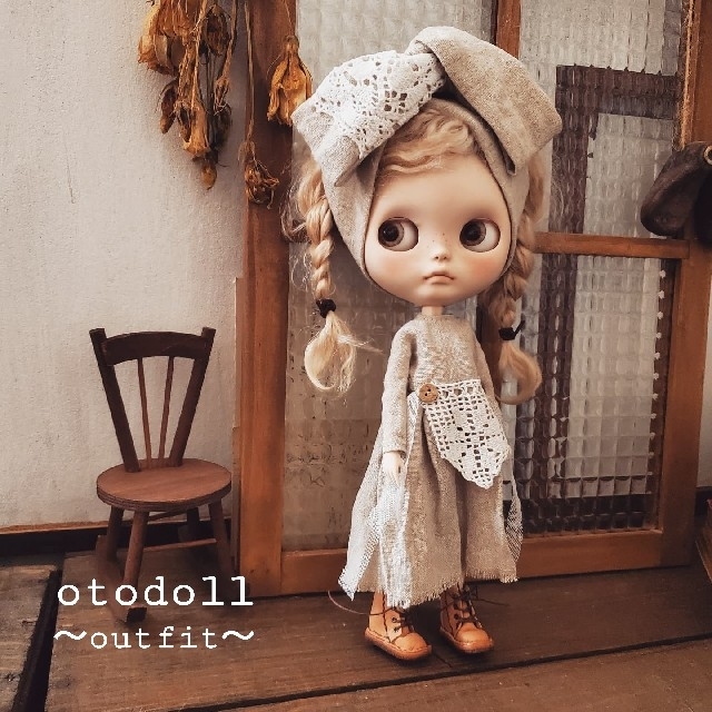 otodoll ブライス アウトフィット 2点セット blythe 服 ターバン