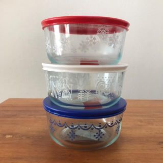 パイレックス(Pyrex)のパイレックス  保存容器3個セット(容器)