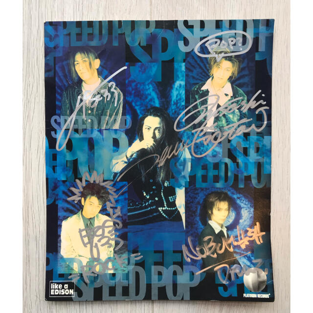 GLAY 30周年記念 インディーズ時代 5人のサイン ミュージシャン GLAY 30周年記念 インディーズ時代 5人のサイン ミュージシャン