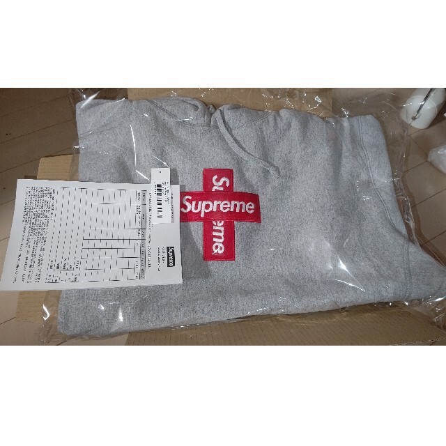 20FW Supreme Cross Box Logo Glay　L