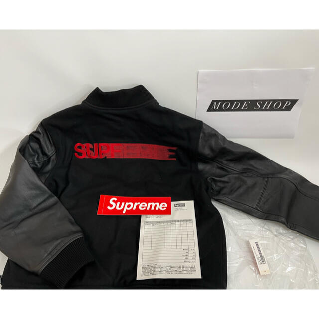 Supreme(シュプリーム)のSupreme MotionLogo Varsity Jacket Black メンズのジャケット/アウター(スタジャン)の商品写真