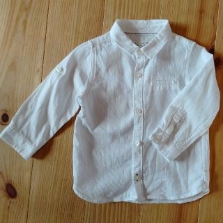 ザラキッズ(ZARA KIDS)のZara Baby Boy  白シャツ　サイズ86(シャツ/カットソー)