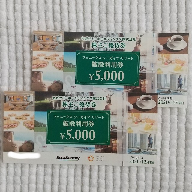 セガサミー株主優待券 シーガイア 10000円-