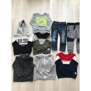 エイチアンドエム(H&M)の冬服/H&M/100㎝/まとめ売り/男の子/8点セット(Tシャツ/カットソー)