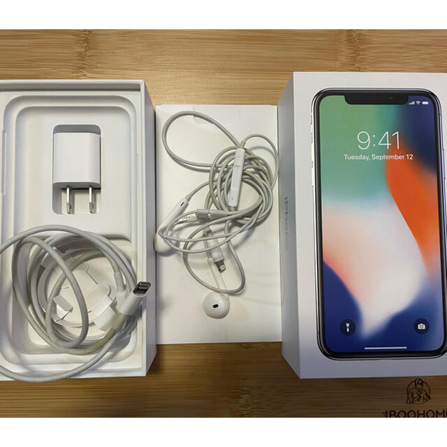 iPhoneX 64GB シルバー SIMロック解除済み