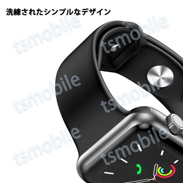 apple watch ベルト シリコン 1本 バンド メンズの時計(その他)の商品写真