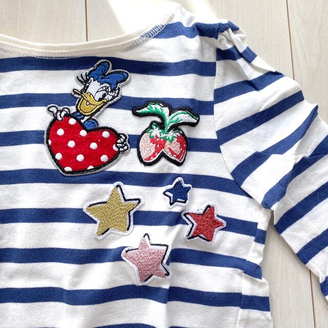 Cath Kidston(キャスキッドソン)のキャスキッドソン　ディズニーコラボ　ボーダーTシャツ キッズ/ベビー/マタニティのキッズ服女の子用(90cm~)(Tシャツ/カットソー)の商品写真