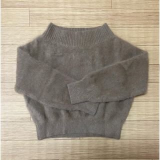 Noble - NOBLE ラクーンファーニットオフショルプルオーバーの