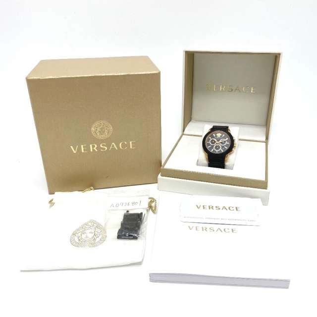 ヴェルサーチ VEM8 メデューサ クロノグラフ クオーツ メンズ腕時計