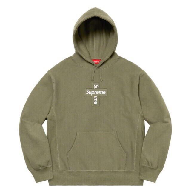 Supreme Cross Box Logo Hooded Sweatshirt