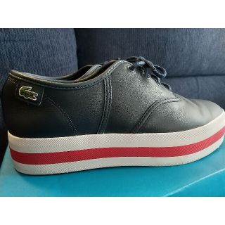 ラコステ(LACOSTE)のLACOSTE★厚底レザー靴USA7★(ローファー/革靴)