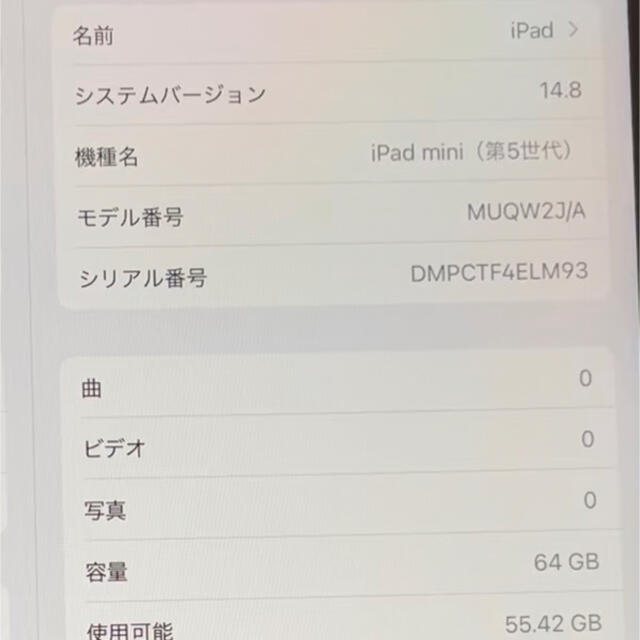 美品 iPad mini 第5世代 64GB スペースグレイ +他セット 5