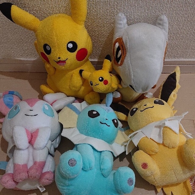 ポケモンぬいぐるみセット エンタメ/ホビーのおもちゃ/ぬいぐるみ(ぬいぐるみ)の商品写真